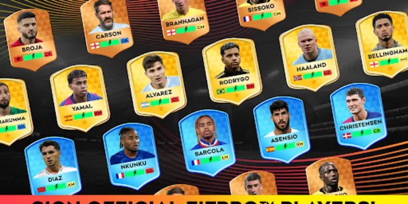 Trong Dream League Soccer 2025 mobile bạn sẽ phải chọn cho mình đội hình mạnh nhất
